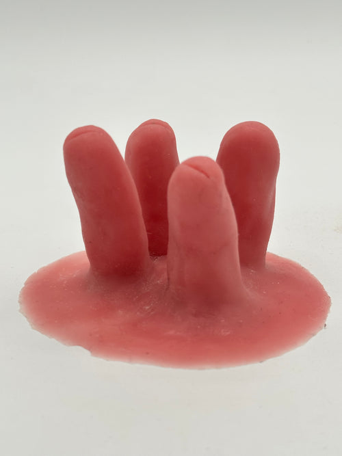 Cow udder pasties in color nude red